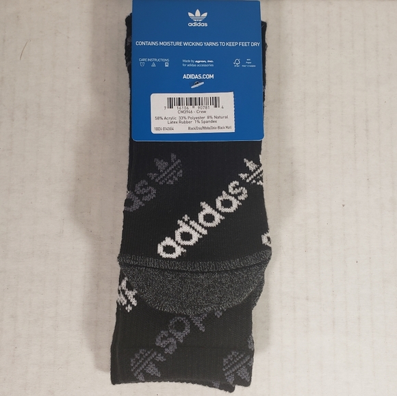 NWT Men's Adidas Forum Repeat Crew Socks - Picture 5 of 6